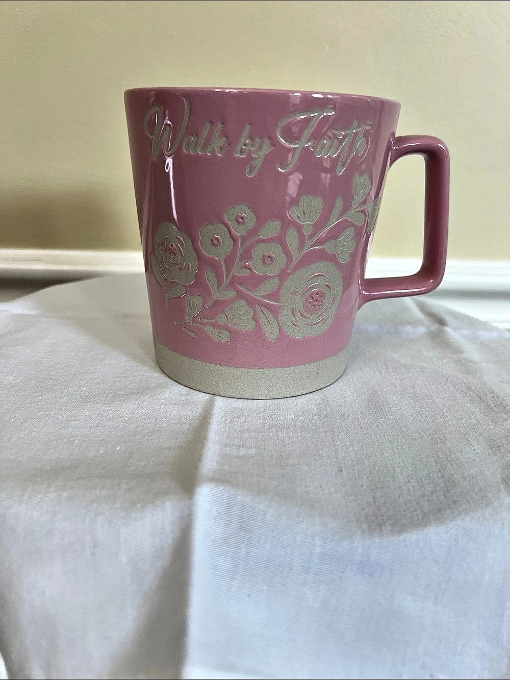 Strawberry Street Walk by Faith Floral Pink Mug